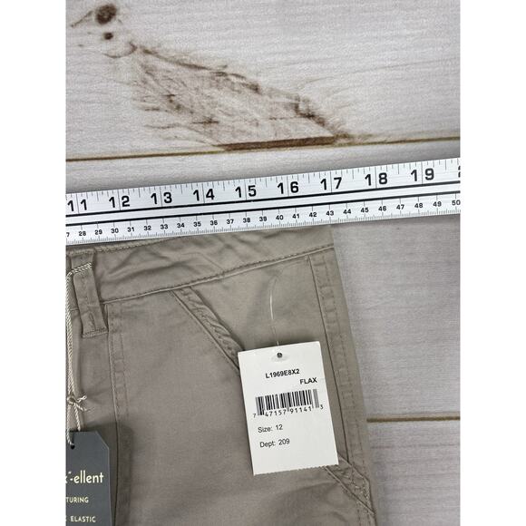 Wit & Wisdom Pants 12 Flex-ellent High Rise Utility Khaki Straight Leg NWT - Picture 4 of 10